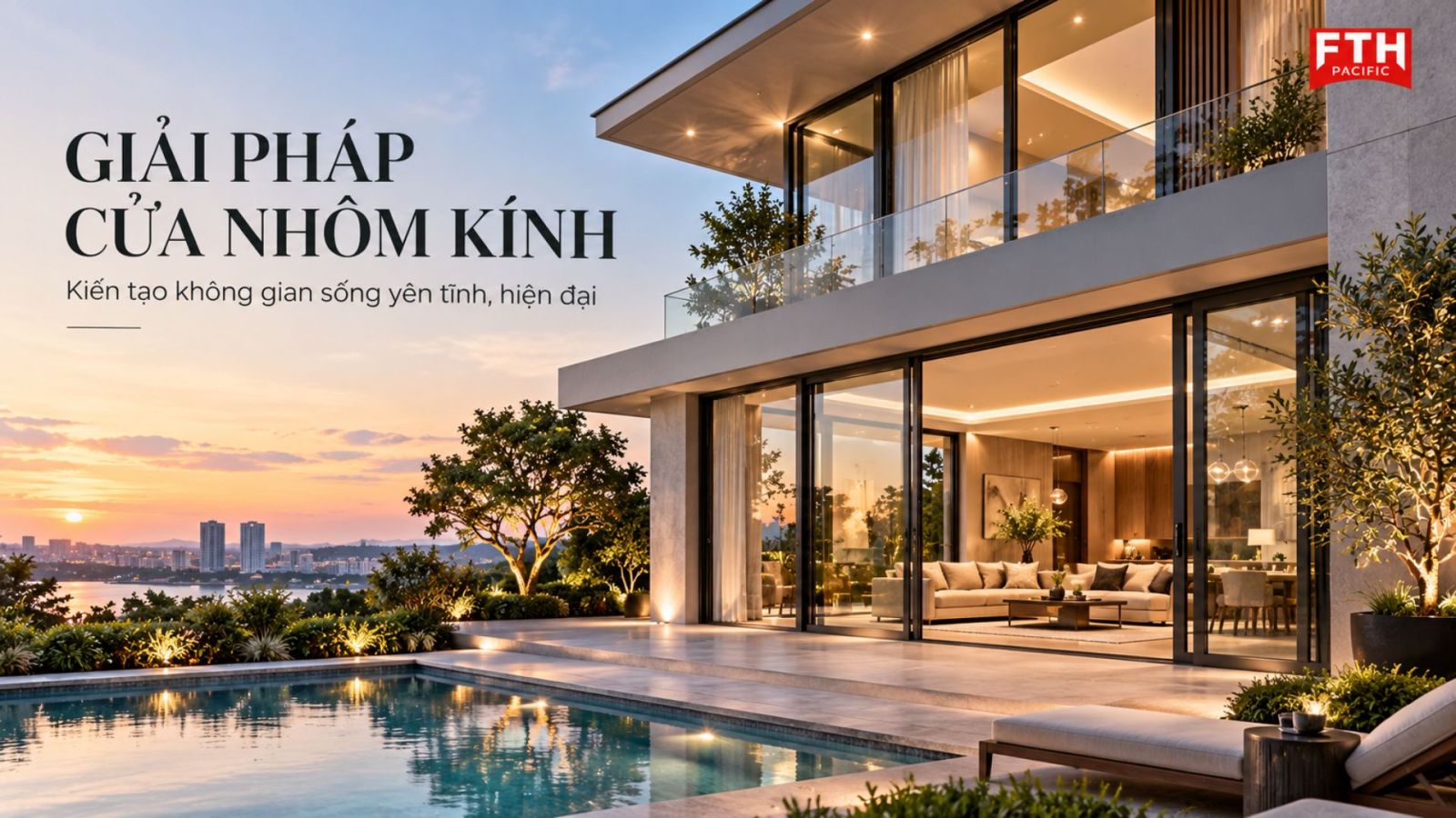 Giải pháp cửa nhôm kính cao cấp cho biệt thự và công trình hiện đại